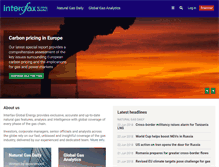 Tablet Screenshot of interfaxenergy.com